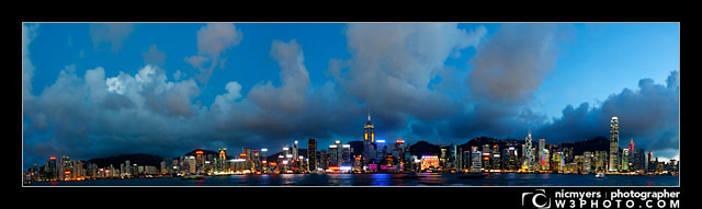 Hong Kong Island from Kowloon, Hong Kong, China